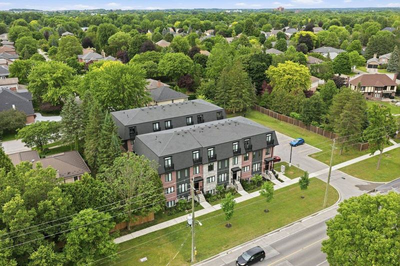 Aerial view of Windermere Annex student housing in London, Ontario